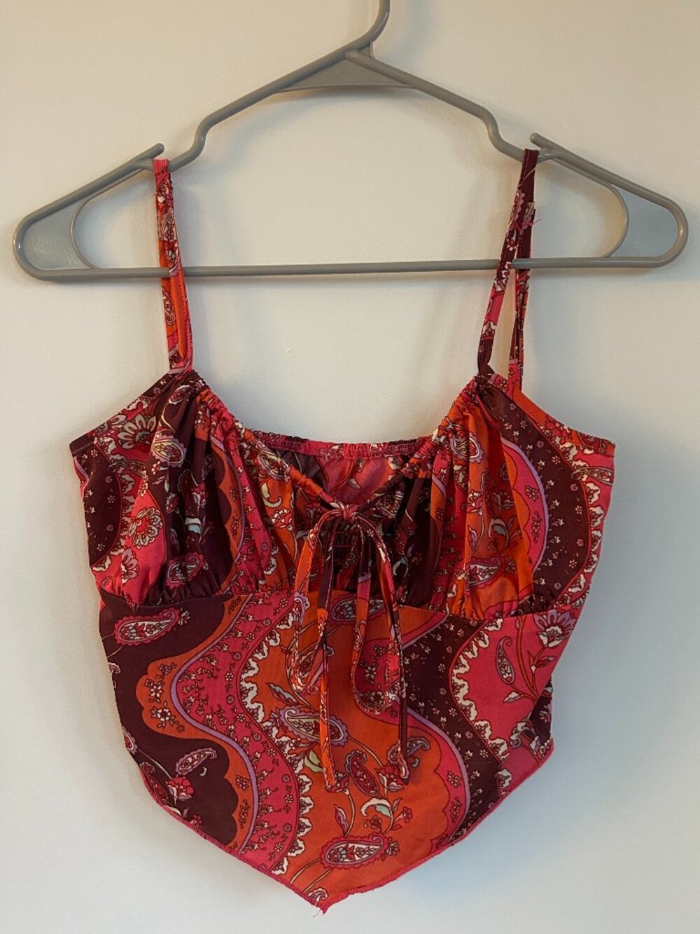 Bandana Top, Pink and Orange - Size S